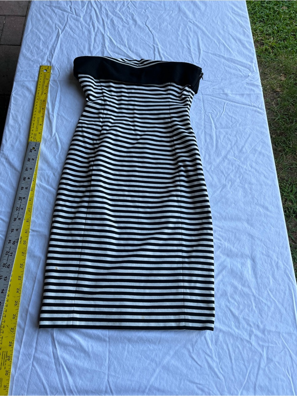 Zara basic summer strapless dress size small
